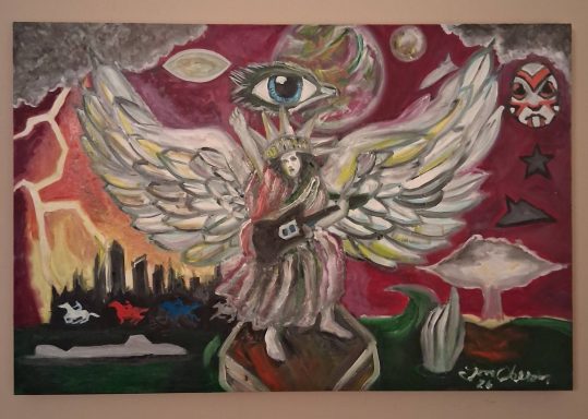 Oil and Canvas. 48x36".